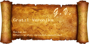 Gratzl Veronika névjegykártya